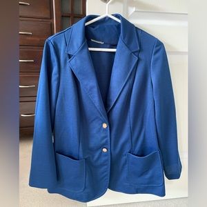 Vintage Blue Simple Blazer